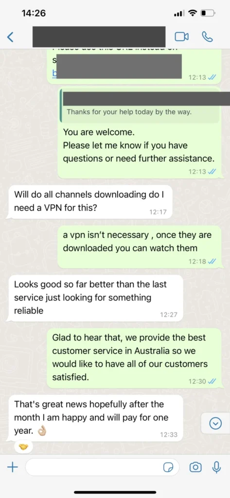 WhatsApp Kundenberatung Support Screenshot 3